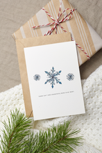 Load image into Gallery viewer, Snowflake grateful Christmas card Lori McKenna