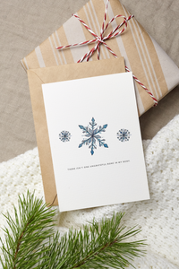 Snowflake grateful Christmas card Lori McKenna